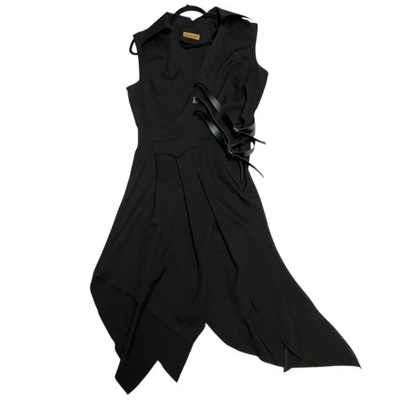 Neo Ludwig Pirate Gothic Steampunk Pleated Bias Bottom Long Unisex Vest - Picture 2 of 10